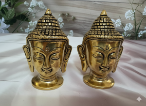 Pure Brass Smiling Gautam Buddha – Symbol of 2 Peace & Abundance
